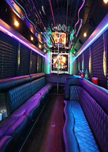 Party bus colorful LED lighting