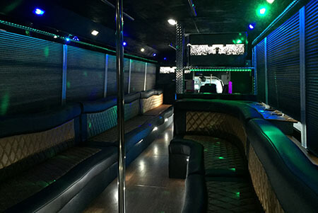 Limo bus custom interiors